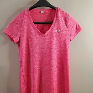 Heat Gear Women's V-neck Tee, Under Armour, extra small